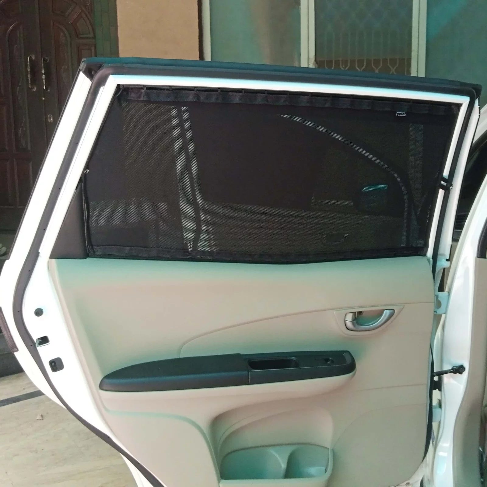 QuikSlide Sliders Railing Curtains installed in Honda BR-V 2017-2023 (1st Gen)"
