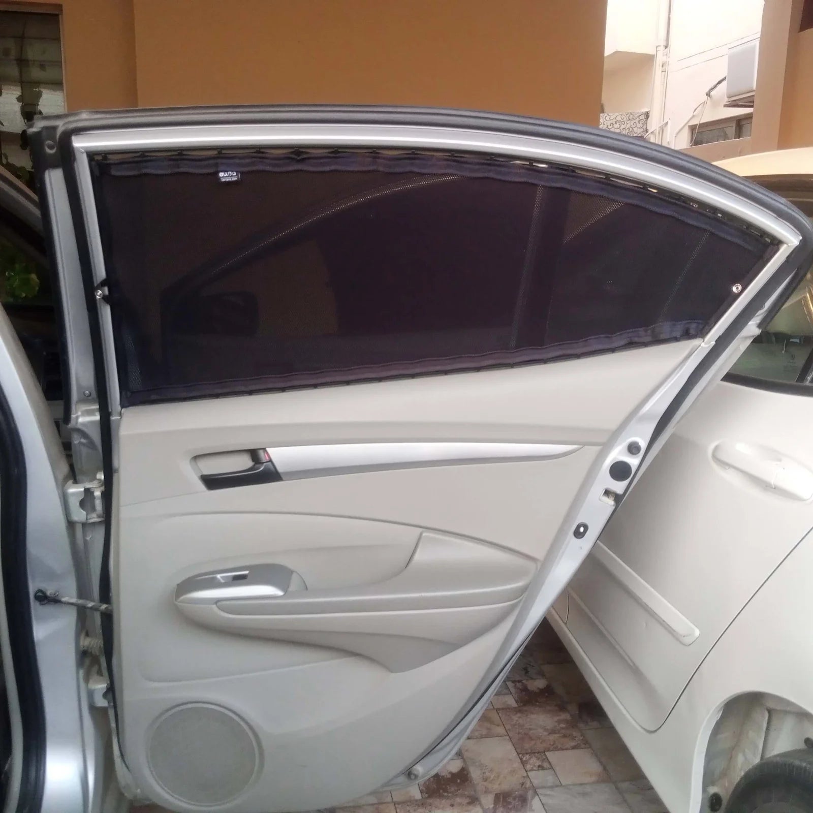 QuikSlide Sliders Railing Curtains installed in Honda City 2009-2020 (5th Gen)"

