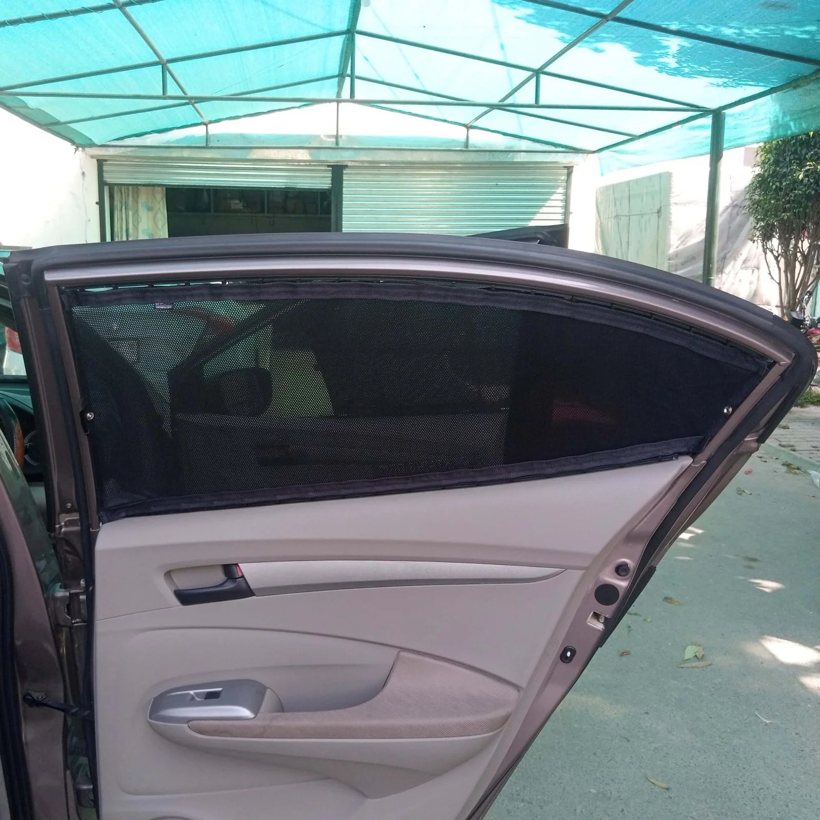 QuikSlide Sliders Railing Curtains installed in Honda City 2009-2020 (5th Gen)"
