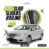 QuikSlide Sliders Railing Curtains installed in Honda City 2009-2020 (5th Gen)"
