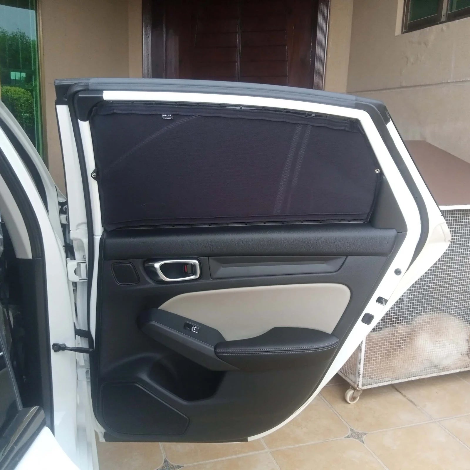 QuikSlide Sliders Railing Curtains installed in Honda Civic 2022-2026 (11th Gen)"
