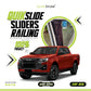 QuikSlide Sliders Railing Curtains installed in Isuzu D-Max 2018-2023 (2nd Gen)"
