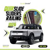 QuikSlide Sliders Railing Curtains installed in JAECOO J6 2025–2026