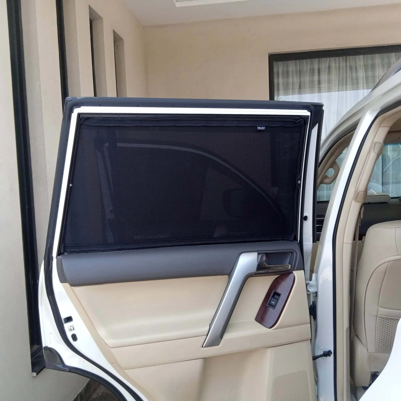QuikSlide Sliders Railing Curtains installed in Toyota Prado 2010-2023 (J150)"
