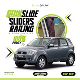 QuikSlide Sliders Railing curtains for Mitsubishi Pajero Gen2