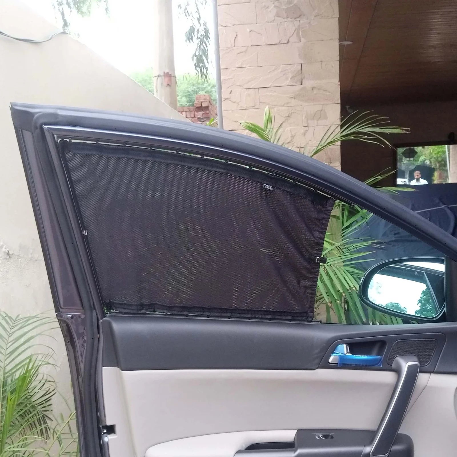 QuikSlide Sliders railing curtains installed in Kia Sportage 2018-2024