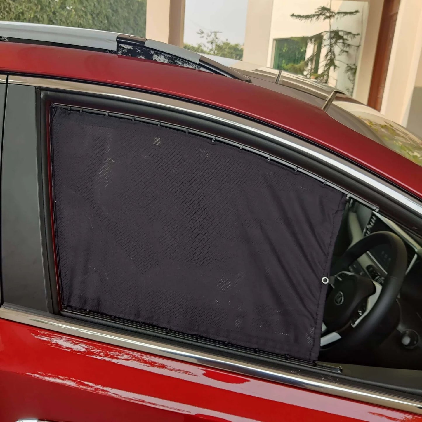 QuikSlide Sliders railing curtains installed in Kia Sportage 2018-2024