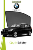 QuikSlide Sun Shades BMW X1 2012 2015 Black Car Pardy