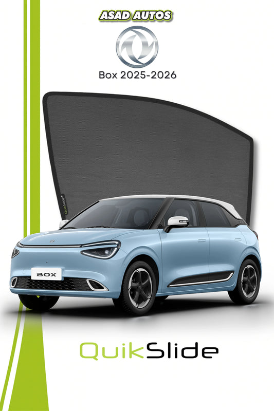 QuikSlide Sun Shades Dongfeng Box 2025 2026 Black Car Pardy