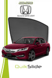 QuikSlide Sun Shades Honda Accord 2013 2017 Black Car Pardy