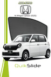 QuikSlide Sun Shades Honda N-One 2022 2026 Black Car Pardy