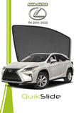 QuikSlide Sun Shades Lexus RX 2016 2022 Black Car Pardy
