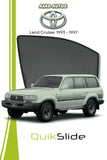 QuikSlide Sun Shades Toyota Land Cruiser 1993 1997 Black Car Pardy