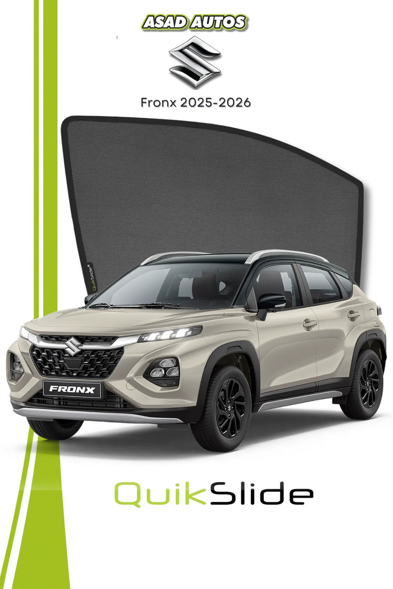 QuikSlide Suzuki Fronx Interior Window Sun Shades 2025–2026