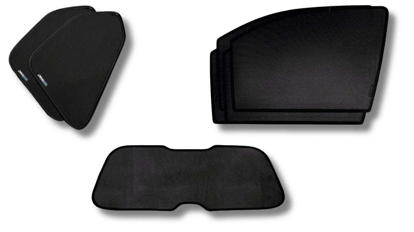 QuikSlide car pardy fitted on Kia Sportage 2022 rear side window for UV protection