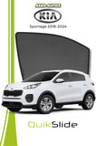 QuikSlide car pardy fitted on Kia Sportage 2022 rear side window for UV protection