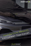 QuikSlide microfiber top cover for Honda Civic 2012–2015 Rebirth full body car cover with UV protection dust and scratch resistant material
