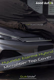 QuikSlide microfiber top cover for Hyundai Elantra Hybrid 2025–2026 full body car cover with UV protection dust and scratch resistant material
