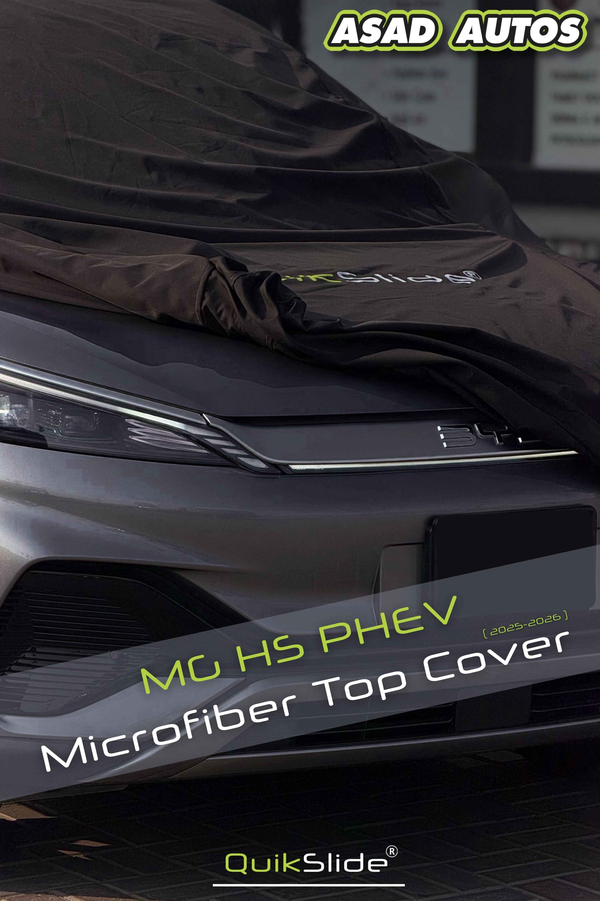 QuikSlide Microfiber Top Cover for MG HS PHEV 2025–2026
