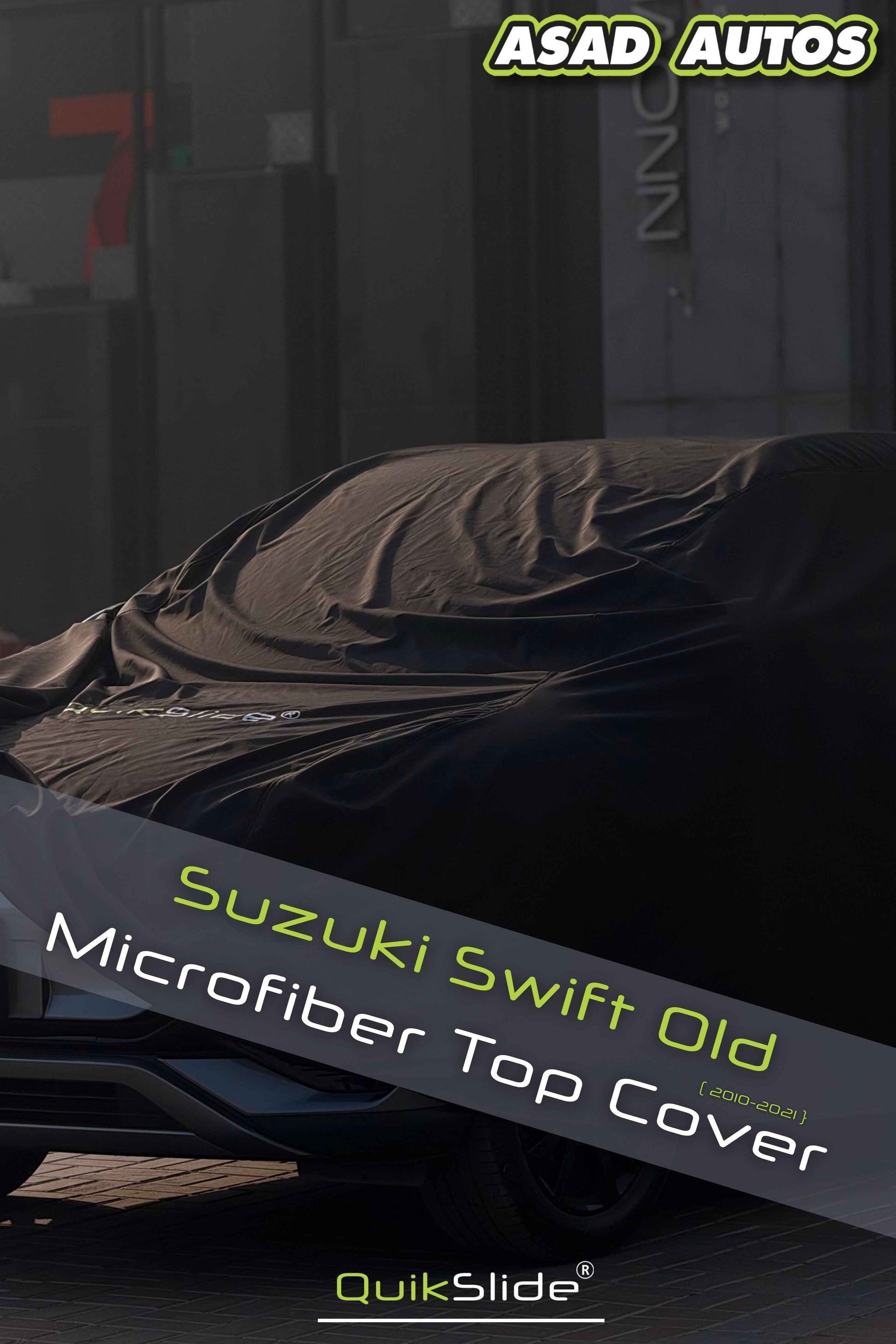 QuikSlide Microfiber Top Cover for Suzuki Swift Old 2010–2021