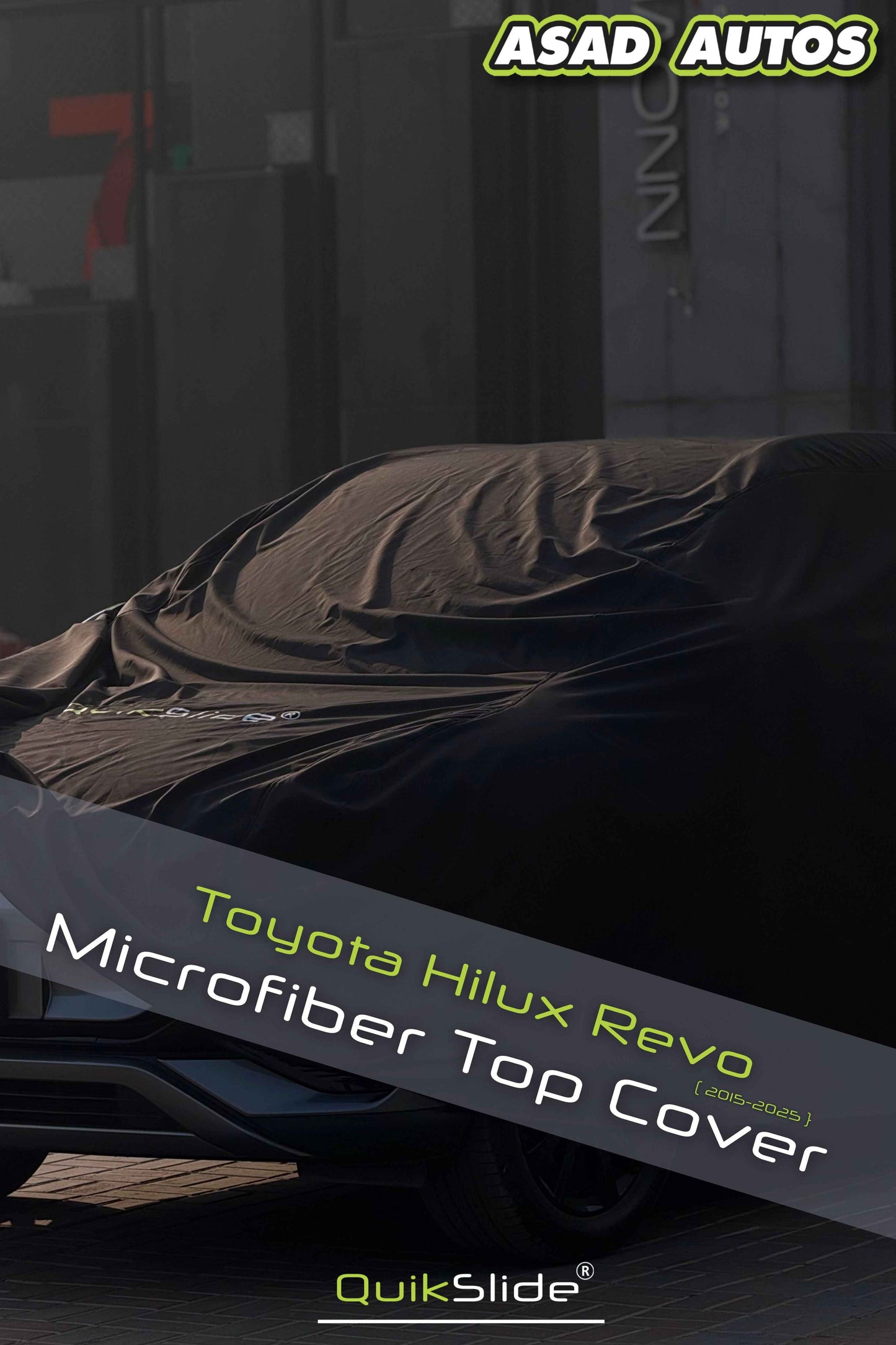 QuikSlide Microfiber Top Cover for Toyota Hilux Revo 2015–2025