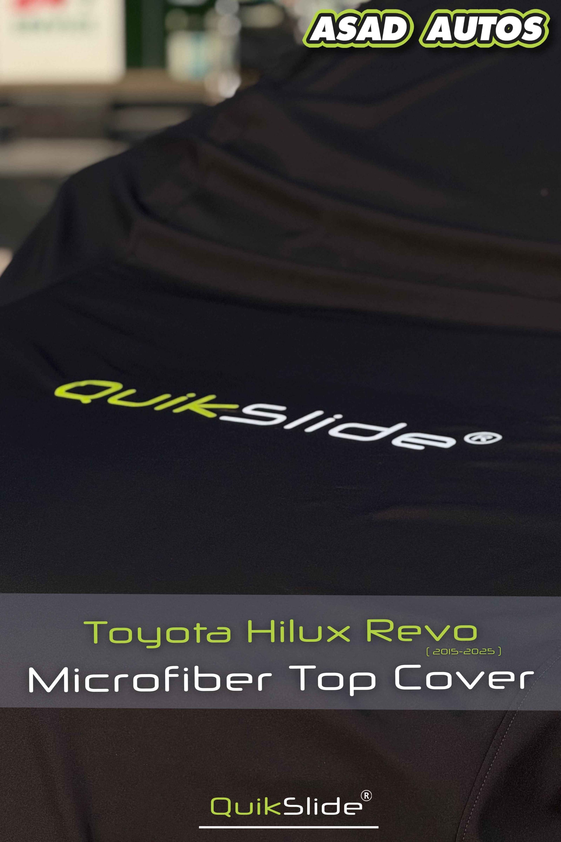 QuikSlide Microfiber Top Cover for Toyota Hilux Revo 2015–2025