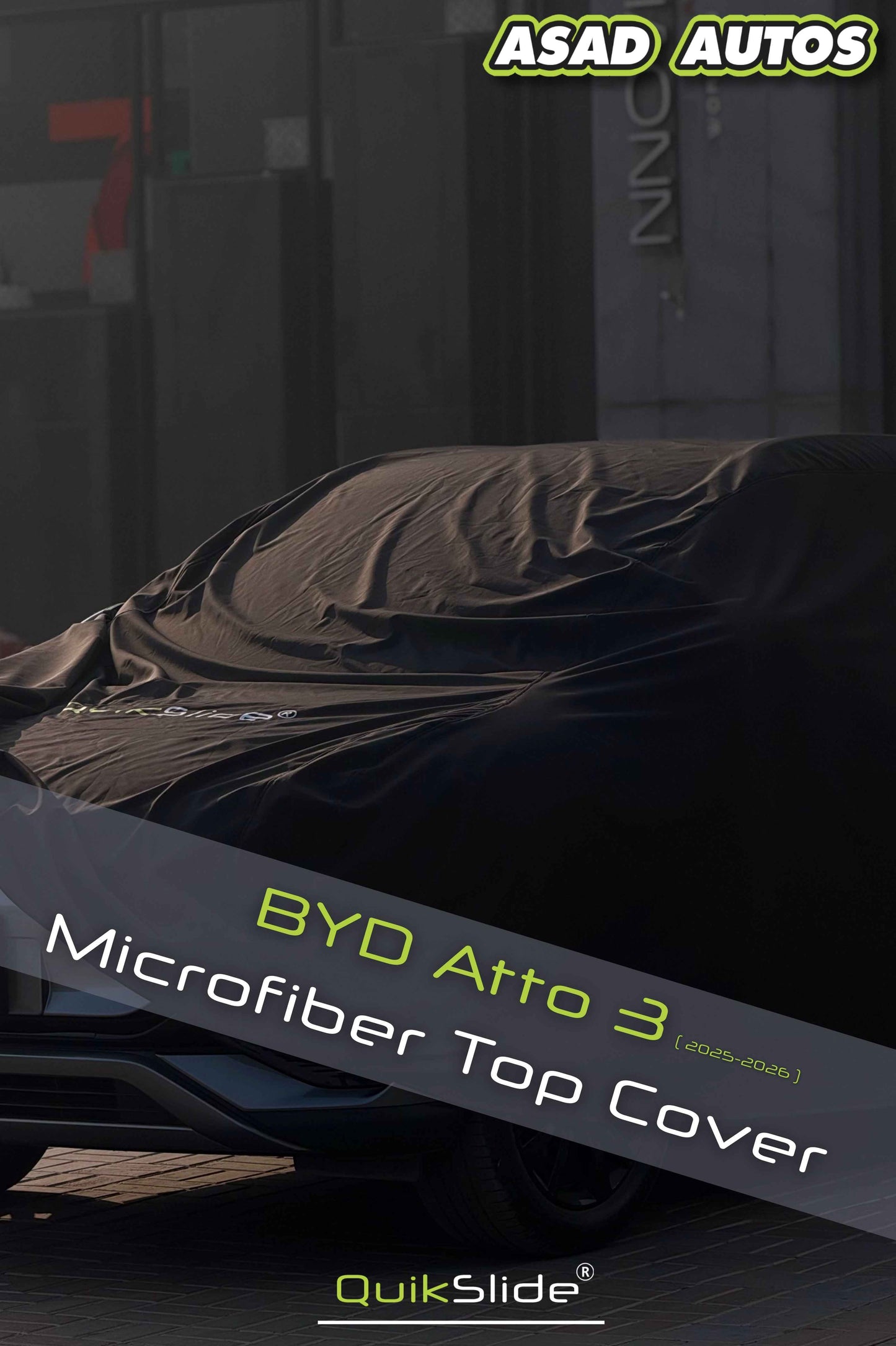 QuikSlide Microfiber Top Cover for BYD Atto 3 2025–2026
