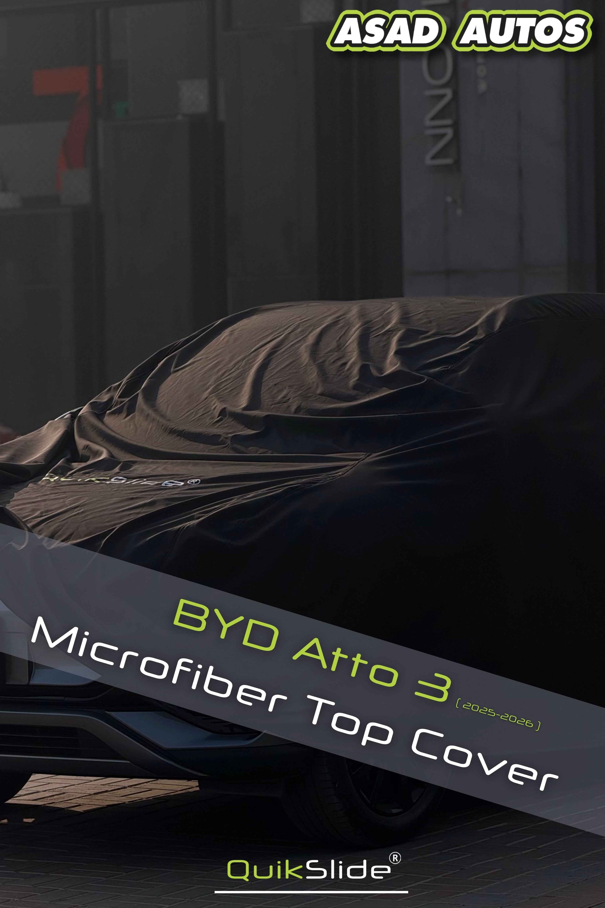 QuikSlide Microfiber Top Cover for BYD Atto 3 2025–2026