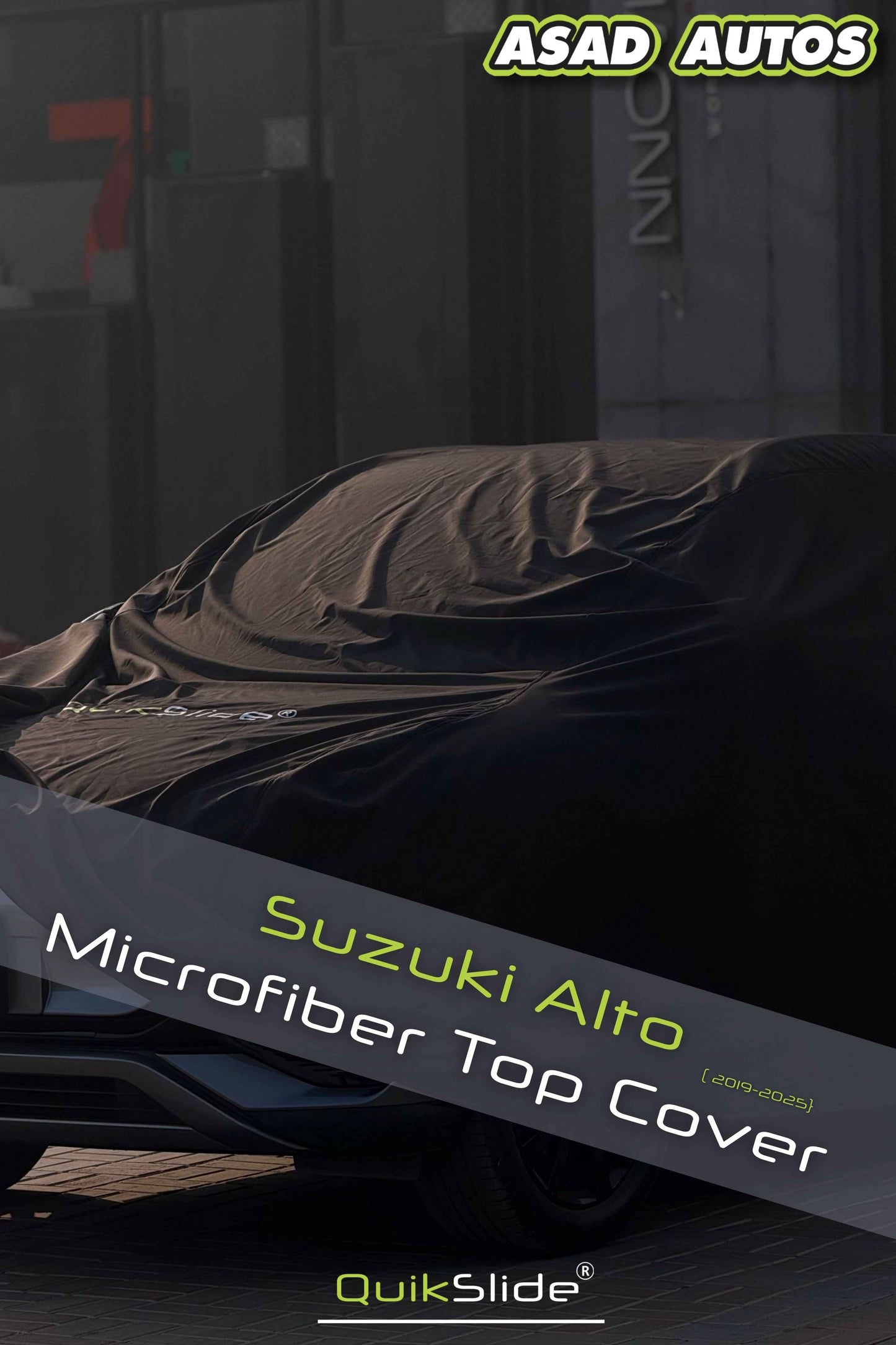 QuikSlide Microfiber Top Cover for Suzuki Alto 2019–2026