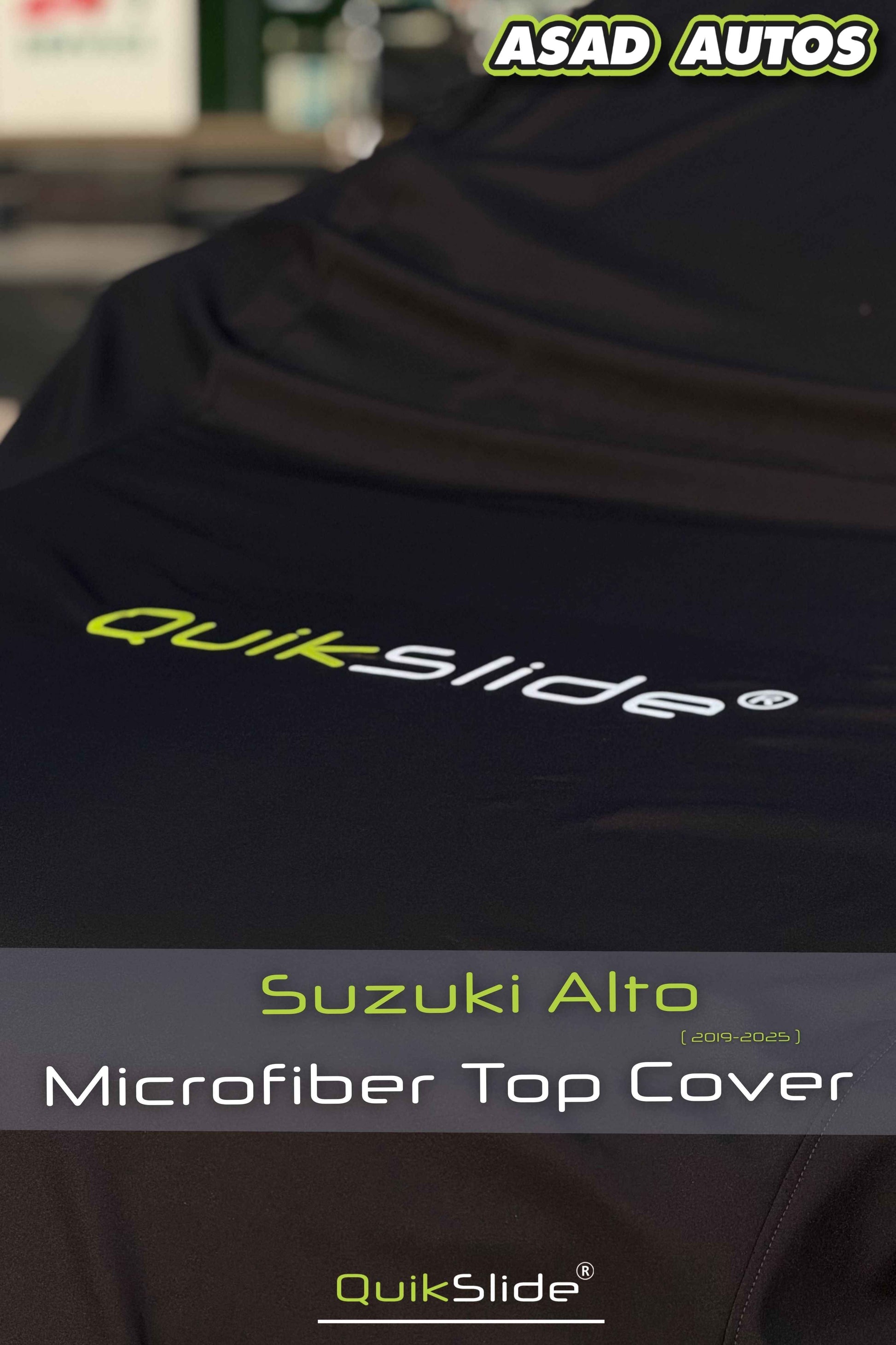 QuikSlide Microfiber Top Cover for Suzuki Alto 2019–2026