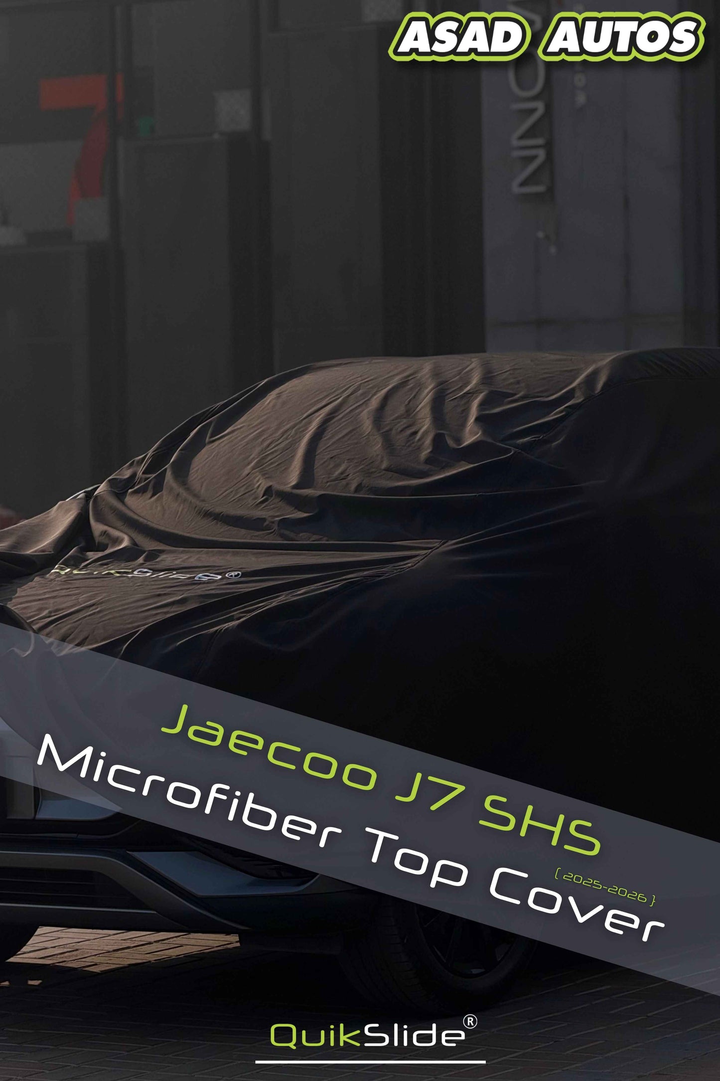 QuikSlide Microfiber Car Top Cover for Jaecoo J7 SHS 2025–2026