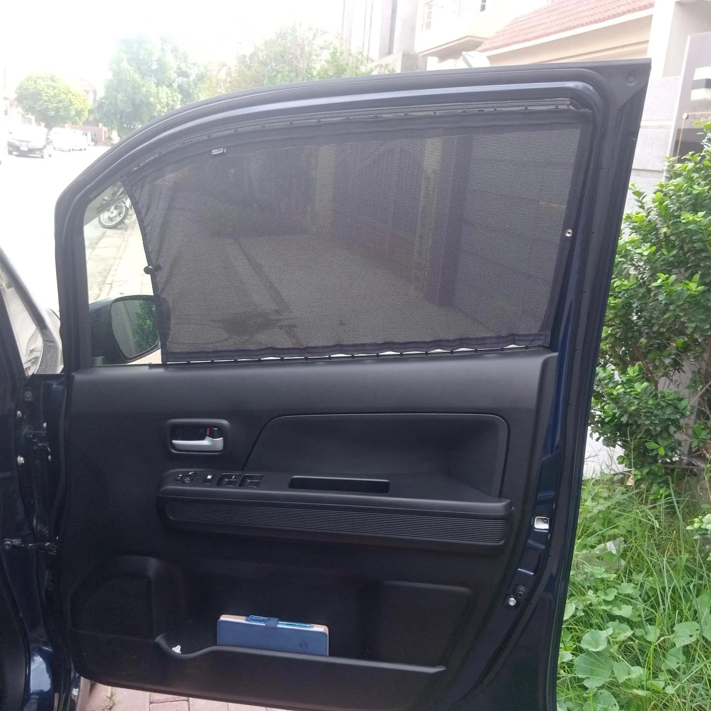 QuikSlide sliders railing curtains Suzuki WagonR 2017-2023, Suzuki WagonR 6th generation window curtains, 