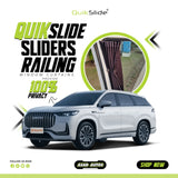 QuikSlide sliders railing curtains for Jaecoo J8 2023–2026 premium retractable car window curtains with privacy and UV protection features