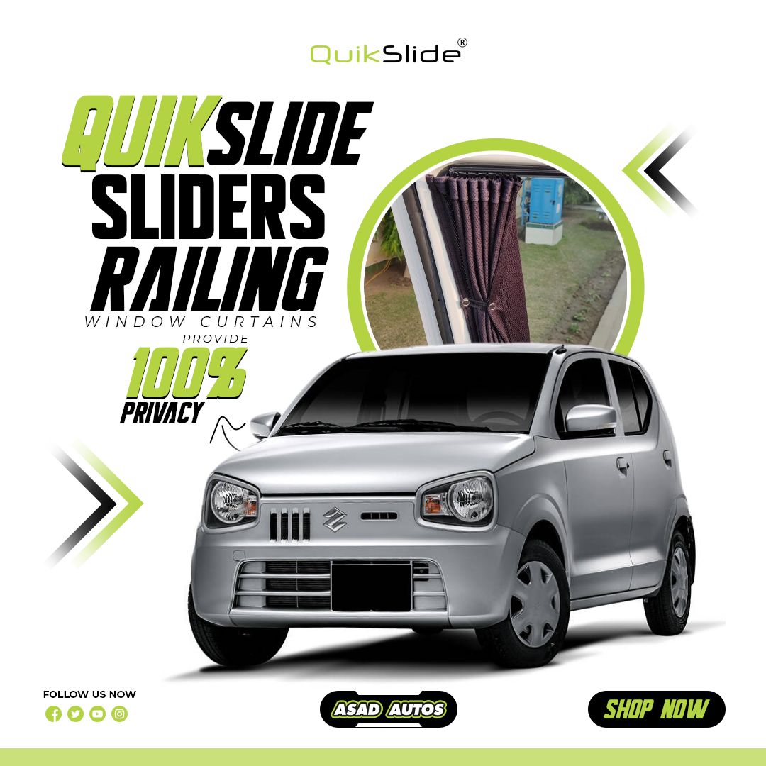 QuikSlide_sliding_window_curtains_car_pardy_for_Suzuki_Alto_2014_2026_8th_gen
