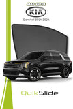 QuikSlide window sun shades car pardy for Kia Carnival 2021–2024 custom fit UV protection privacy mesh shades
