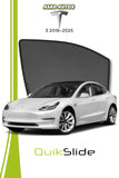 QS | QuikSlide Window Sun Shades (Car Pardy) for Tesla Model 3 2018–2025