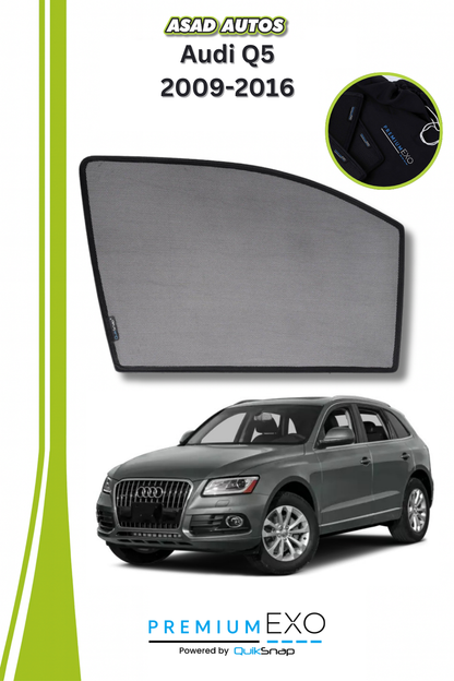 Quik Snap Window Sun Shades (Car Pardy) For Audi Q5 2009-2016 Crossover