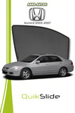 Quik Snap Window Sun Shades (Car Pardy) For Honda Accord 2003-2007 VIP Sedan