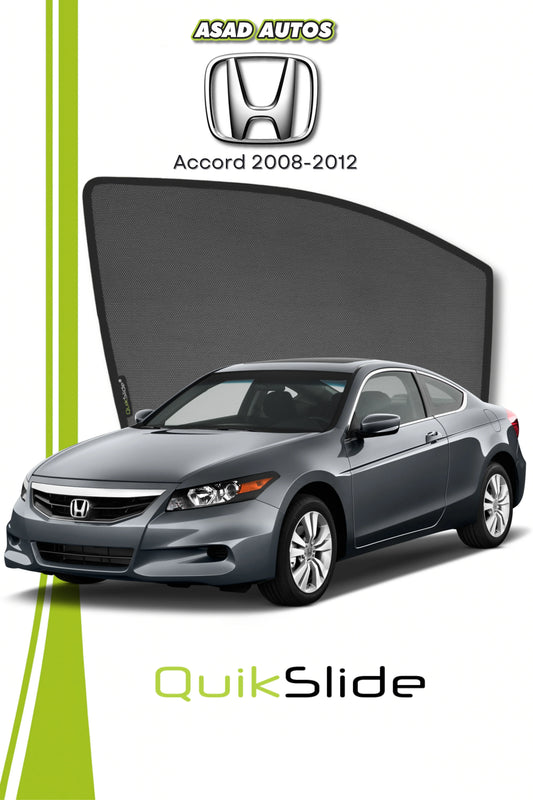 Quik Snap Window Sun Shades (Car Pardy) For Honda Accord 2008-2012 VIP Sedan