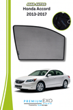 Quik Snap Window Sun Shades (Car Pardy) For Honda Accord 2013-2017 VIP Sedan