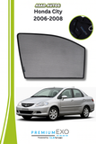 Quik Snap Window Sun Shades (Car Pardy) For Honda City 2006-2008 Sedan