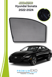Quik Snap Window Sun Shades (Car Pardy) For Hyundai Sonata 2022-2023 VIP Sedan	