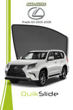Quik Snap Window Sun Shades (Car Pardy) For Lexus Prado GX 2003-2008 SUV