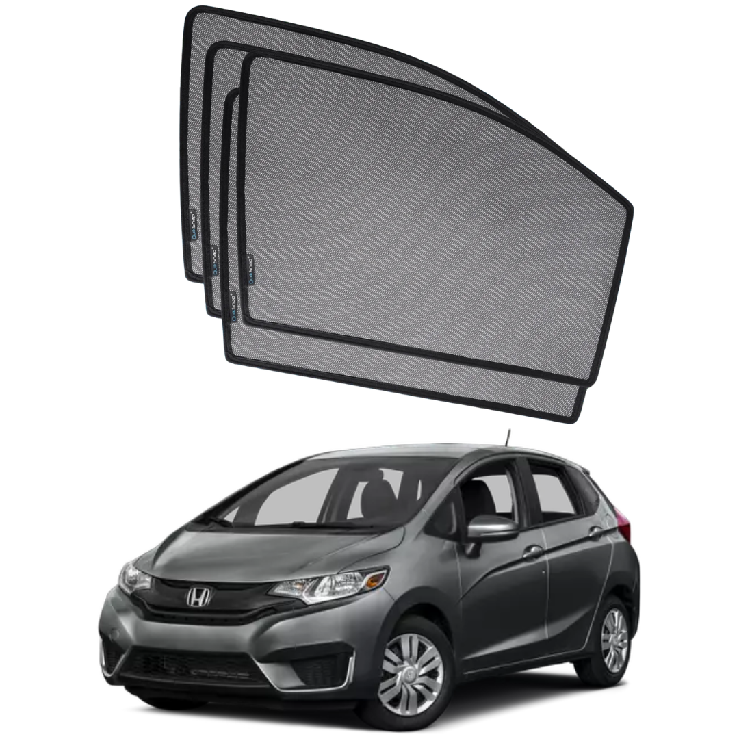 Quik Snap Window Sun Shades for Honda Fit 2015-2020 Hatchback – UV Protection and Privacy Accessory