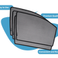 Quik Snap Window Sun Shades for Honda Fit 2015-2020 Hatchback – UV Protection and Privacy Accessory