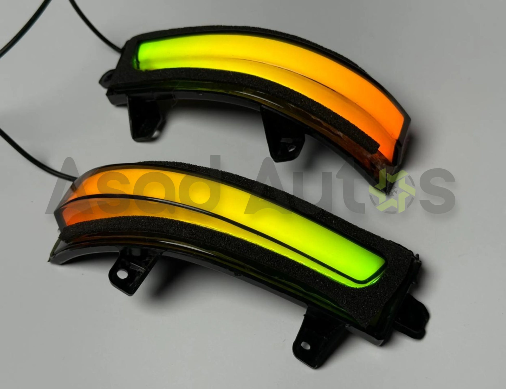 RGB LED side mirror indicator lights for Honda City 2009-2021 with dynamic sequential turn signal and multi-color lighting