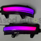 RGB LED side mirror indicator lights for Honda City 2009-2021 with dynamic sequential turn signal and multi-color lighting