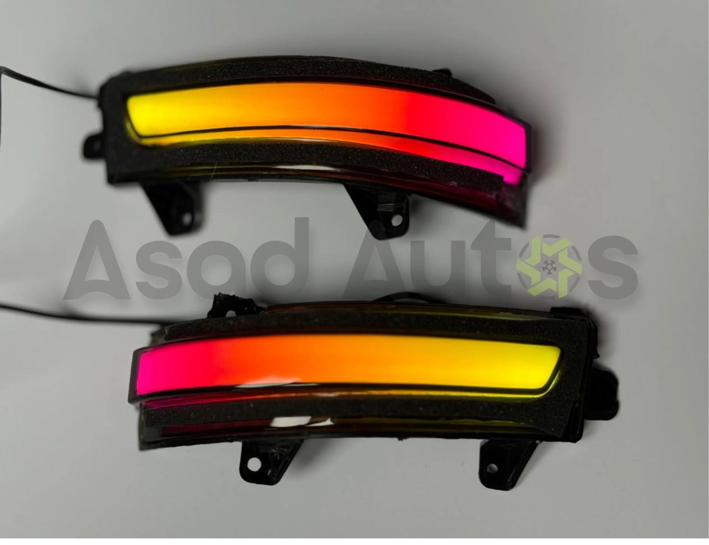 RGB LED side mirror indicator lights for Honda City 2009-2021 with dynamic sequential turn signal and multi-color lighting