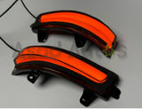 RGB LED side mirror indicator lights for Honda City 2009-2021 with dynamic sequential turn signal and multi-color lighting