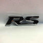 RS Emblem, Monogram, Logo – Red & Chrome Racing Badge